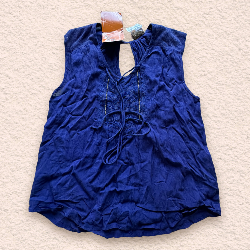 Roberta Freymann Hazel Top Navy Women size XS‎ New without Tags !